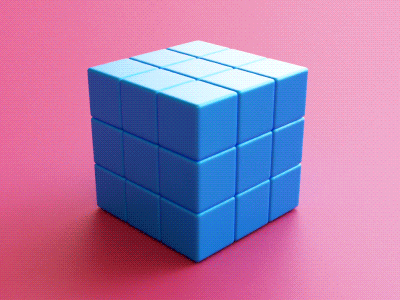 3d Cube Animated GIF